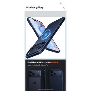 TORRAS Magnetic Slim-Fit for iPhone 17 PRO MAX‎ Case - Blue